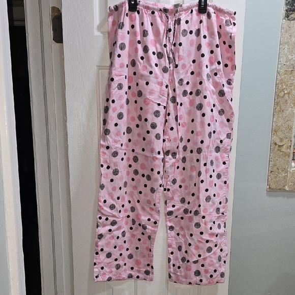 Alfani Pink Polka Dot Pajama Pants Woman's Size L - Picture 2 of 14